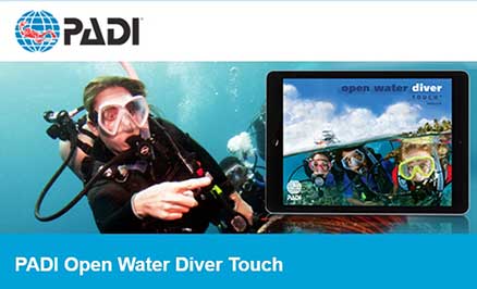 open water diver touch